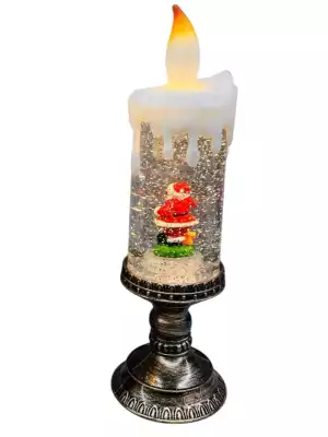 Музыкальный светильник-свеча "Дед Мороз" LZ02, 33 см